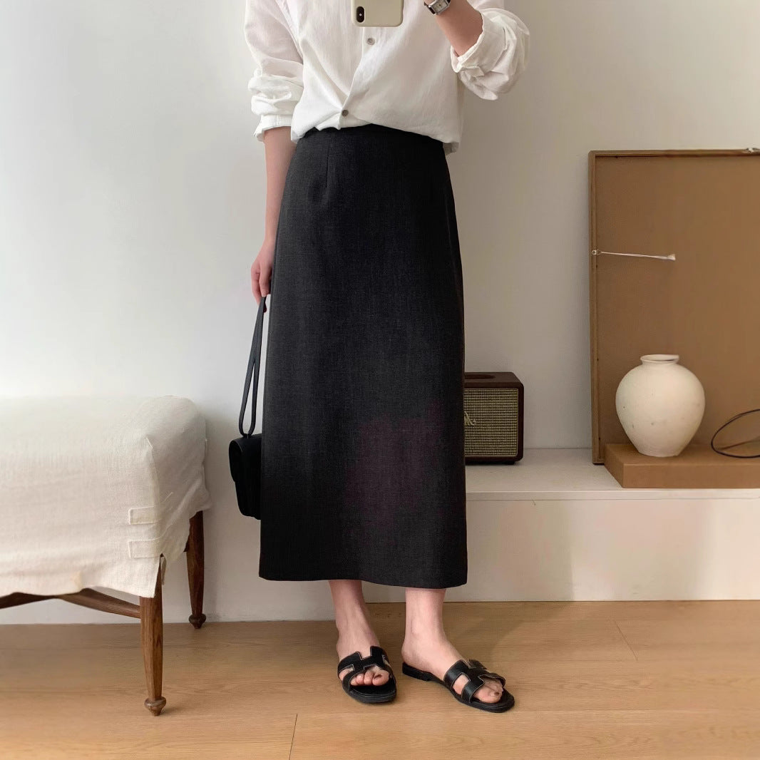 Women's Elegant Maxi Skirt with High Waist and Timeless Cut Mune Fashion