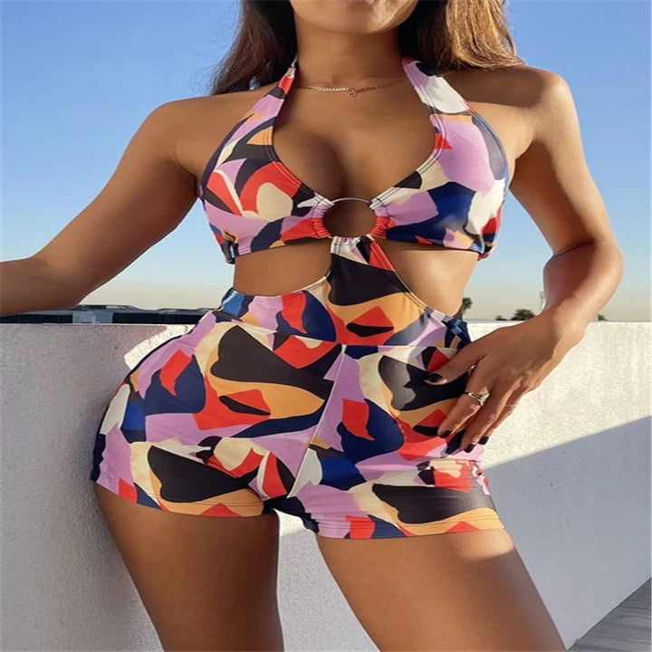 Ladies' swimsuit with high cut leg and sophisticated cut-out Mune Fashion
