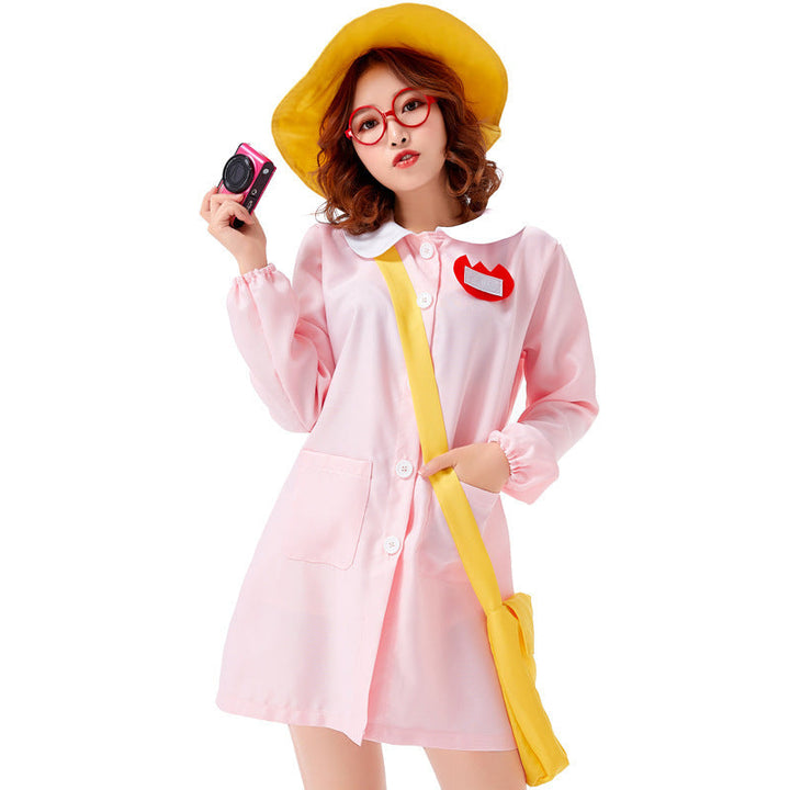 Girl's combo costume with hat and pockets Mune Fashion