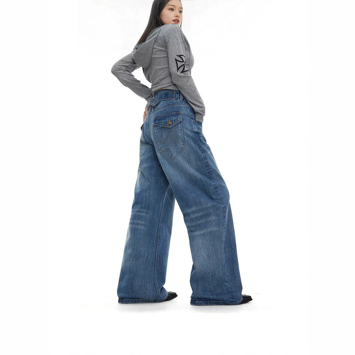 Women's Wide-Cut Jeans Mune Fashion 1787982170