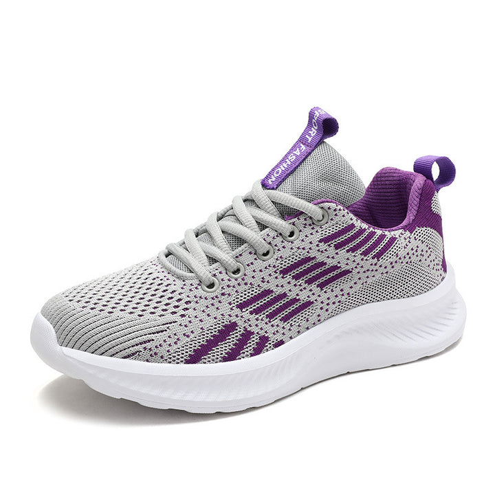 Women's nan ultra-light knit casual sneaker with ergonomic cushioning core sole and pull tab Mune Fashion