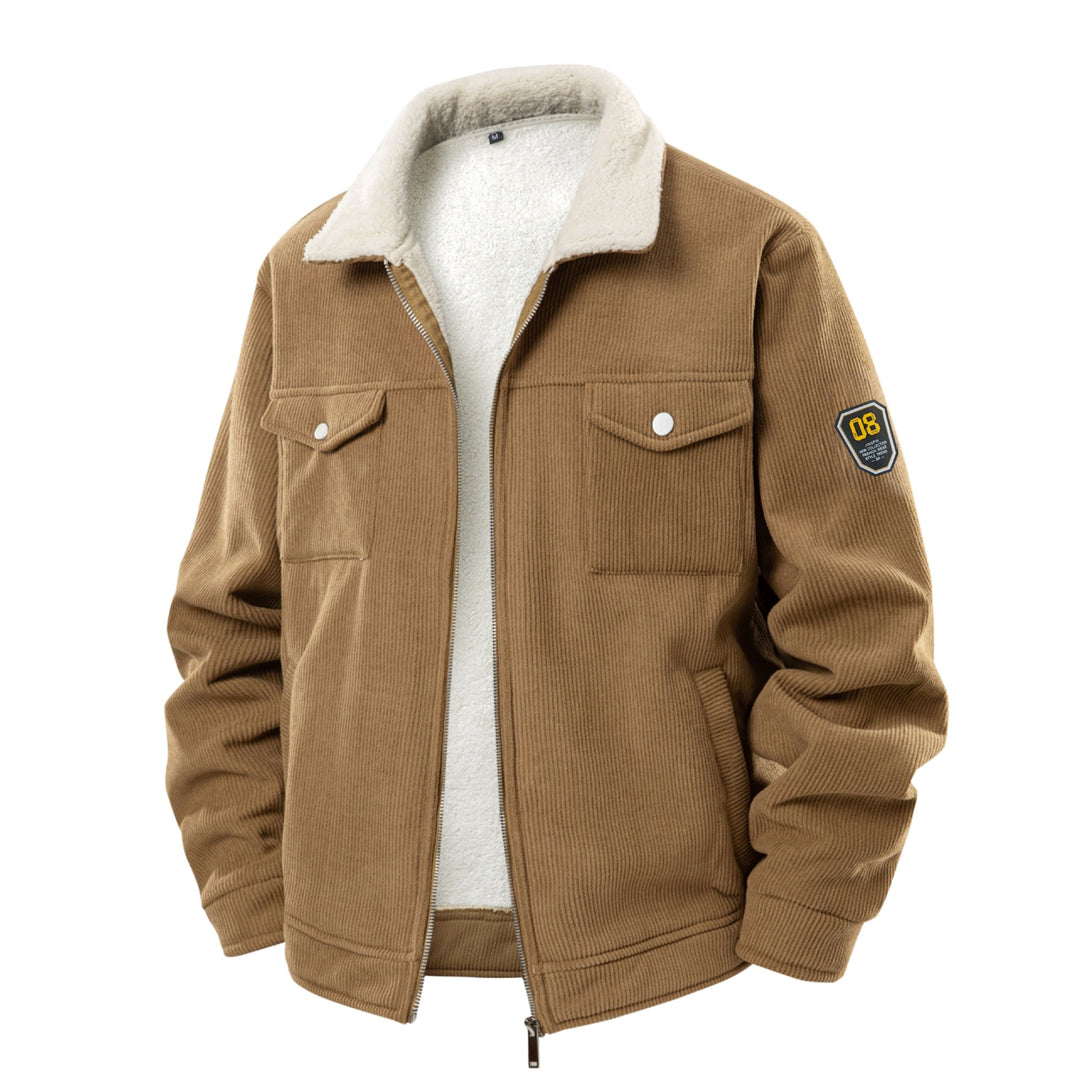 Men's Cozy Cord Jacket with Teddy Lining Mune Fashion