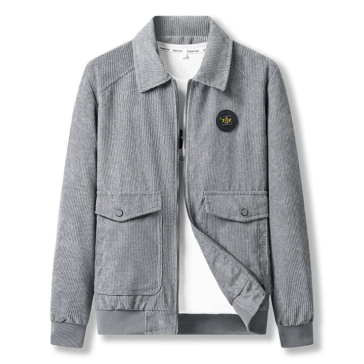 Men's fashionable cord jacket with practical pockets Mune Fashion
