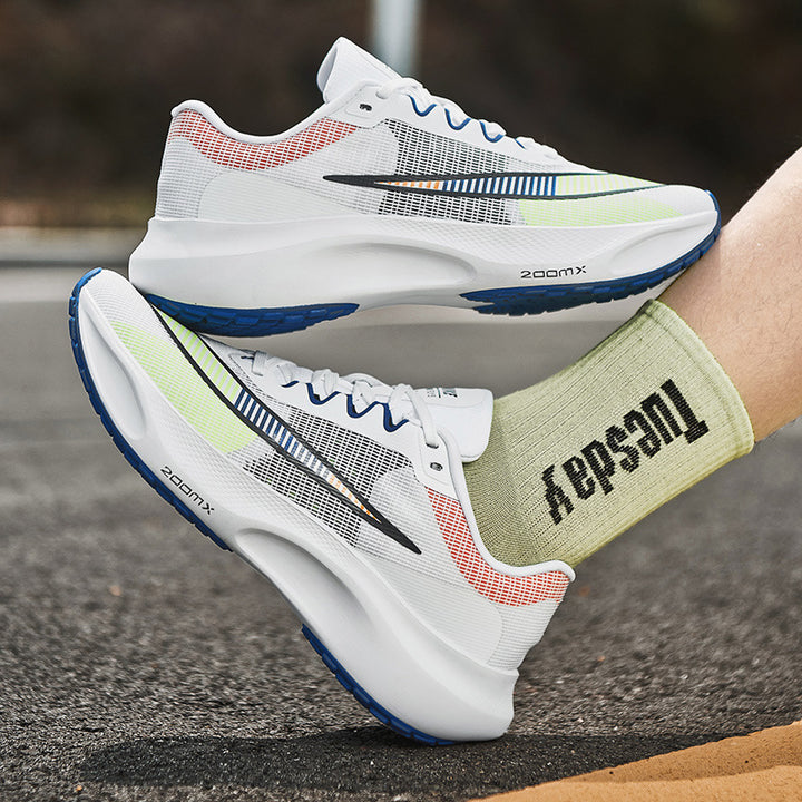 Unisex energy-efficient marathon running shoes with reactive foam midsole and stable heel cap Mune Fashion