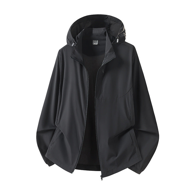 Women's Lightweight Windbreaker with Hood Mune Fashion