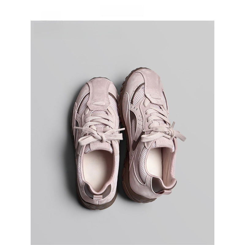 Damen Chunky Retro-Sneaker mit gepolsterter Komfortsohle und profilierter Gummisohle Mune Fashion