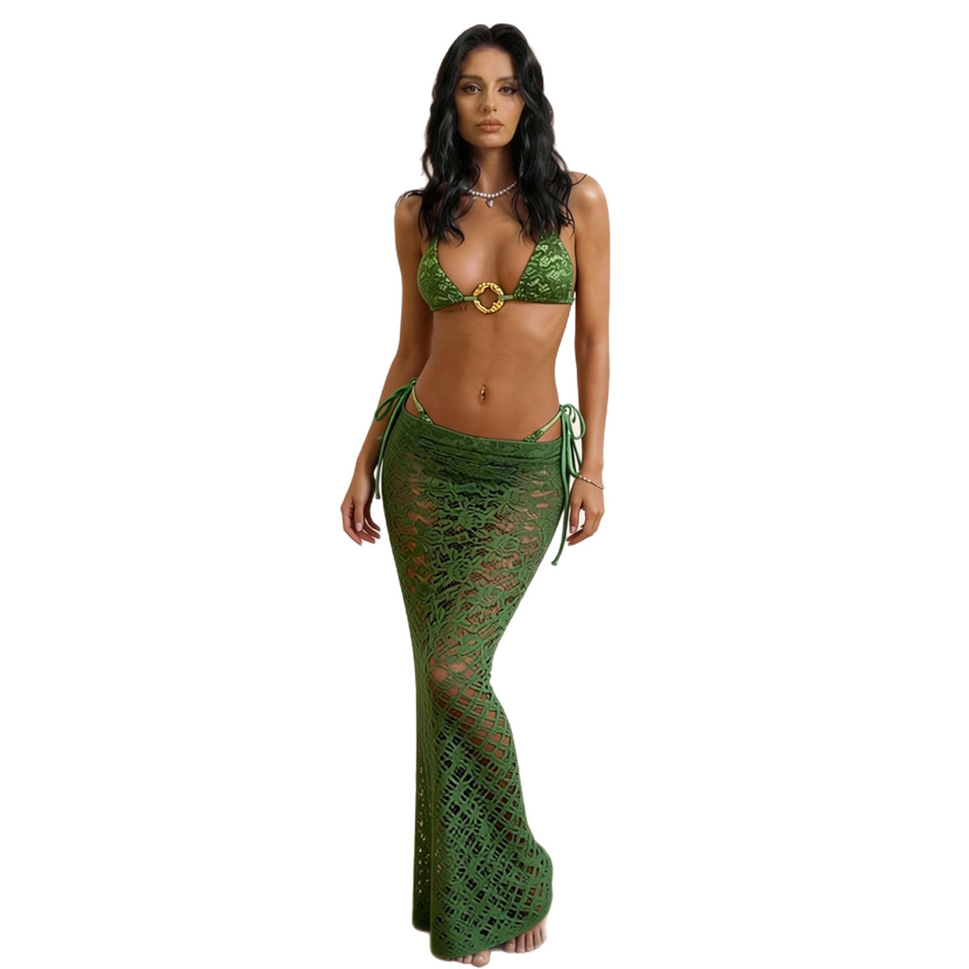 Women's bikini set with transparent skirt details Mune Fashion