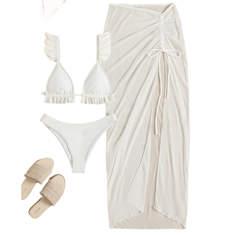 Women's Beach Tunic with Flowing Pareo Mune Fashion