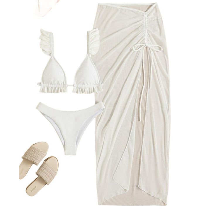 Women's Beach Tunic with Flowing Pareo Mune Fashion