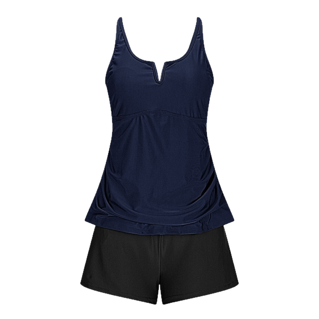 Ladies sporty one-piece with trendy V-neck Mune Fashion
