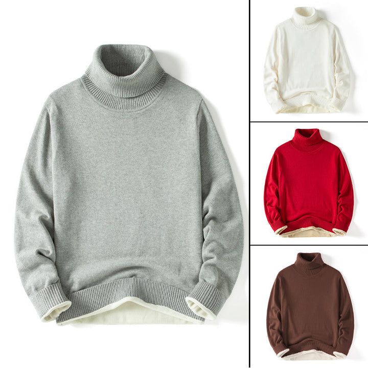 Women Elegant Turtleneck Sweater Mune Fashion