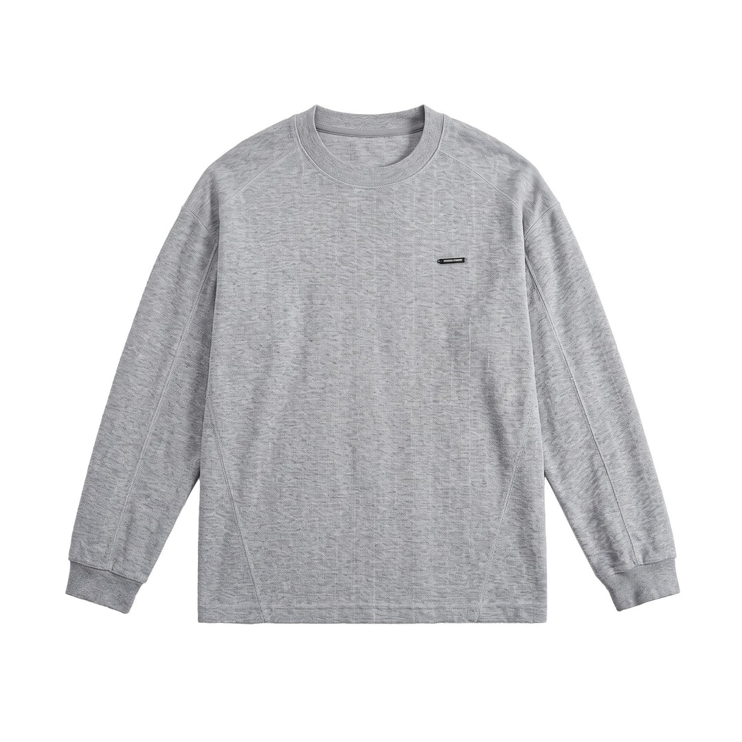 Unisex Ribbed Oversize Sweater with Raglan Sleeves and Metal Logo Mune Fashion