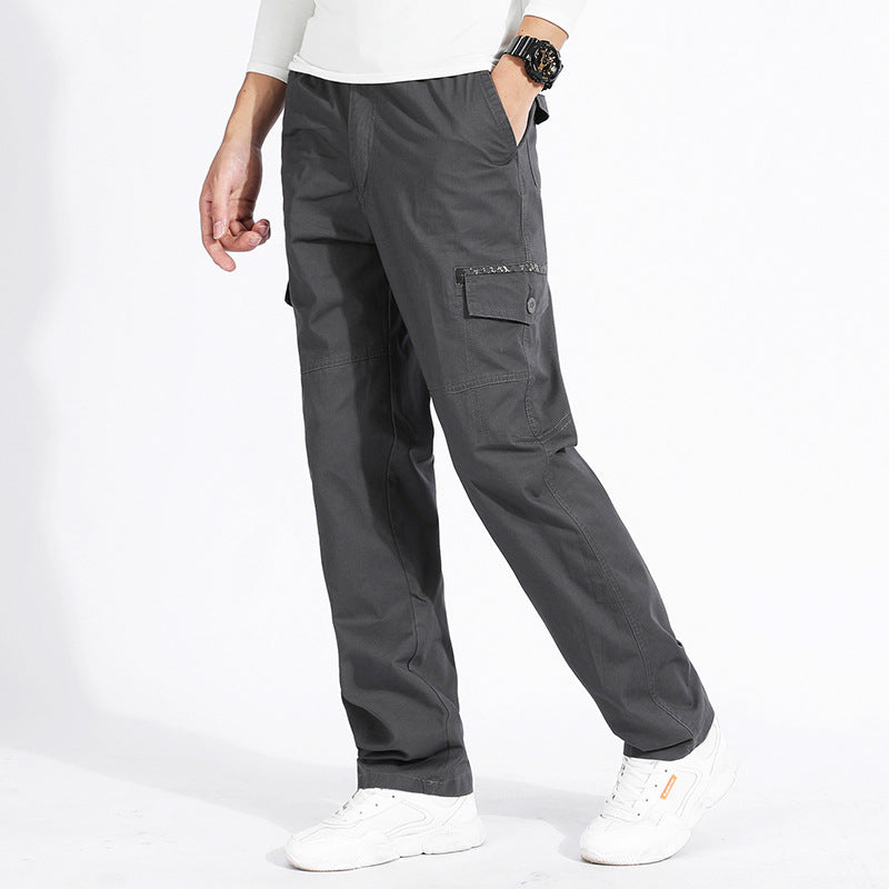 Men's cargo pants with straight leg, reinforced knee areas & patch pockets Mune Fashion