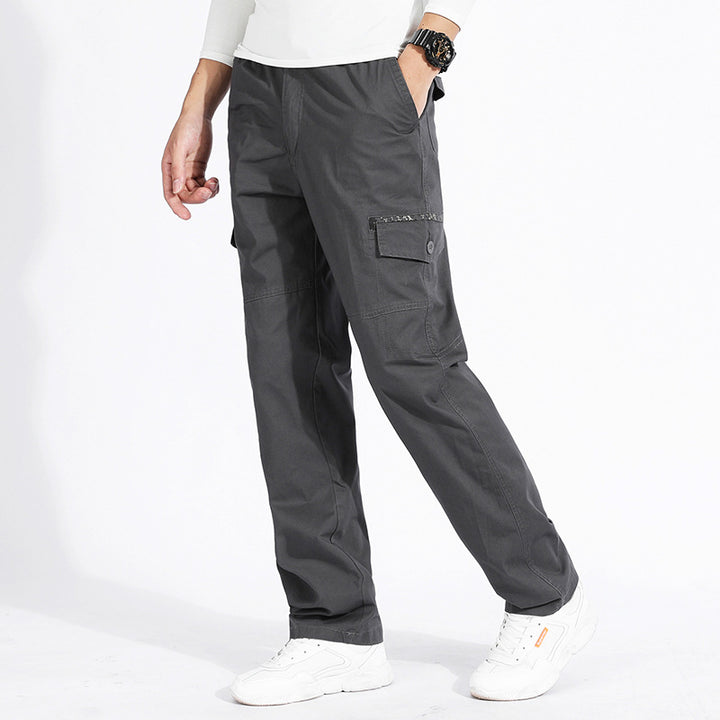 Men's cargo pants with straight leg, reinforced knee areas & patch pockets Mune Fashion