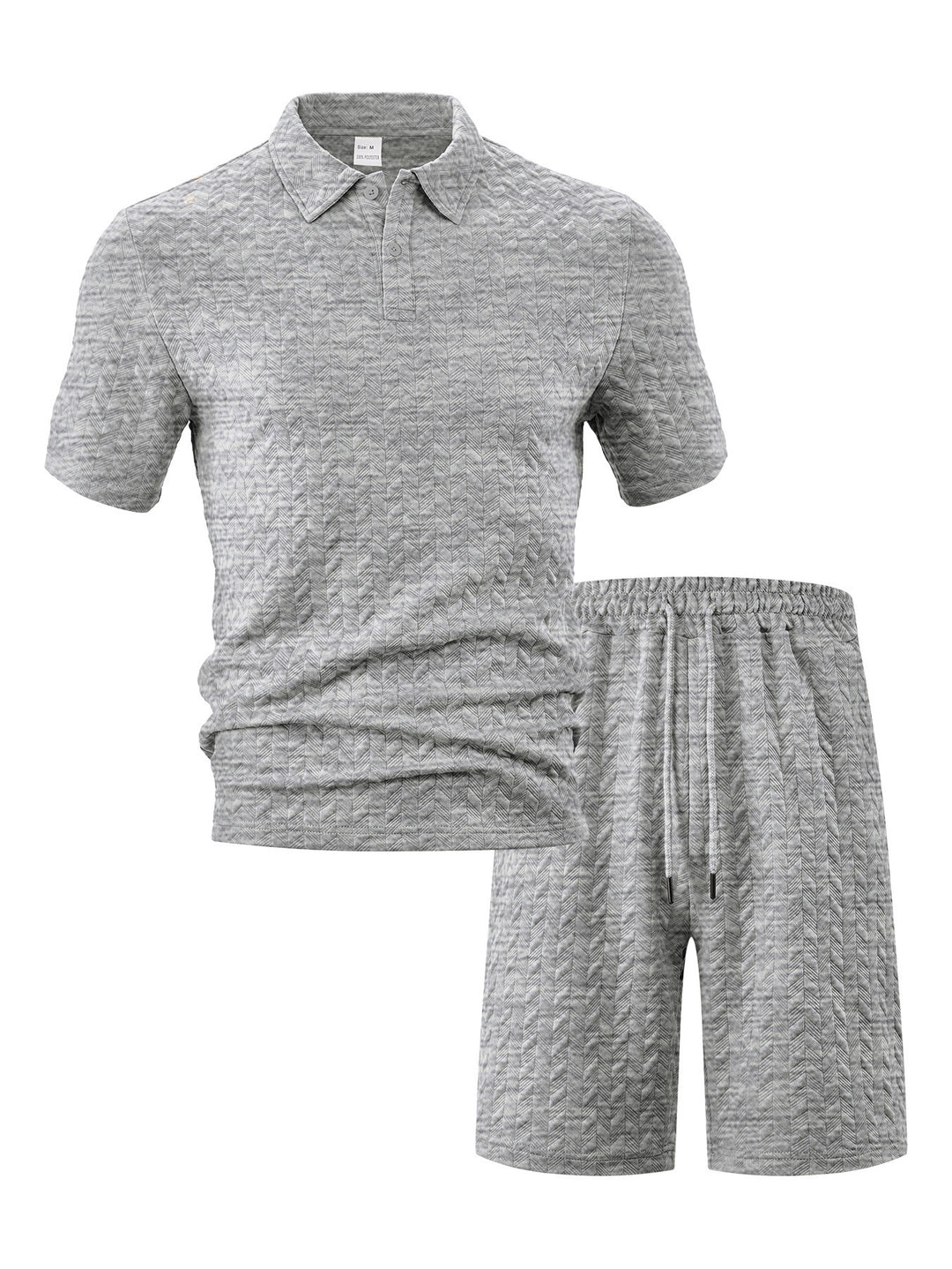 Men's structured polo set made of breathable cotton blend Mune Fashion