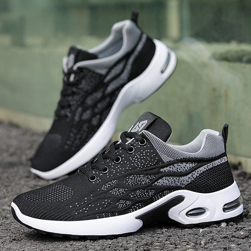 Unisex nan breathable knitted casual running sneakers with visible air chamber and shock-absorbing EVA midsole Mune Fashion