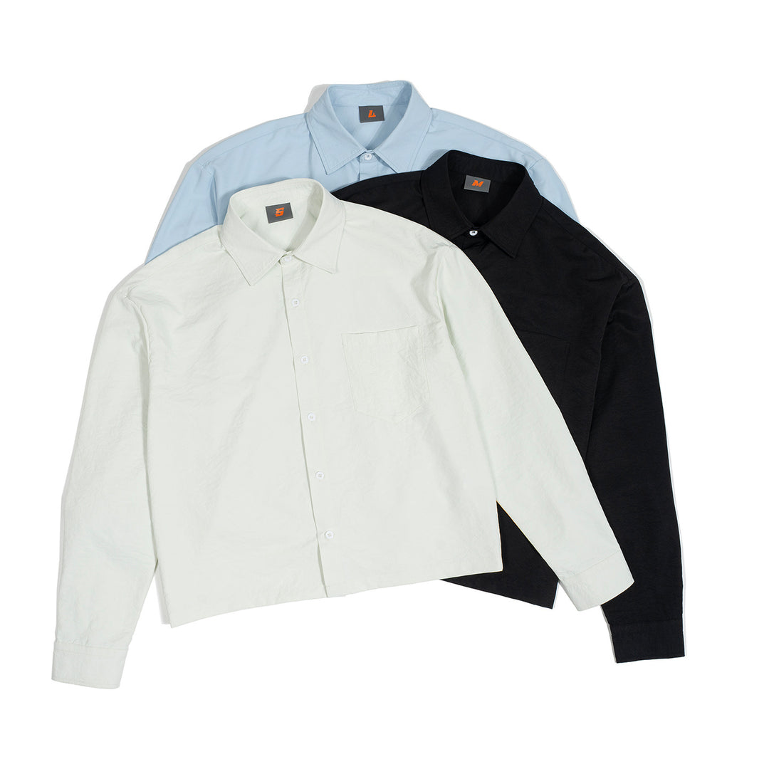 Men's Oversize Shirt with Chest Pocket and Boxy Cut Mune Fashion