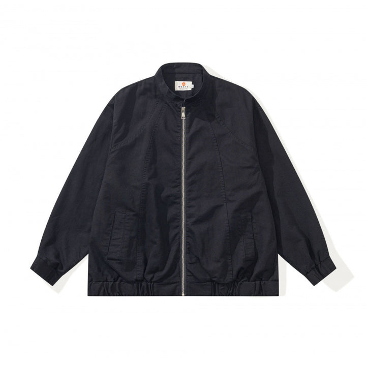 Unisex Boxige lightweight bomber jacket made of cotton blend with stand-up collar, zipper and drawstring hem Mune Fashion