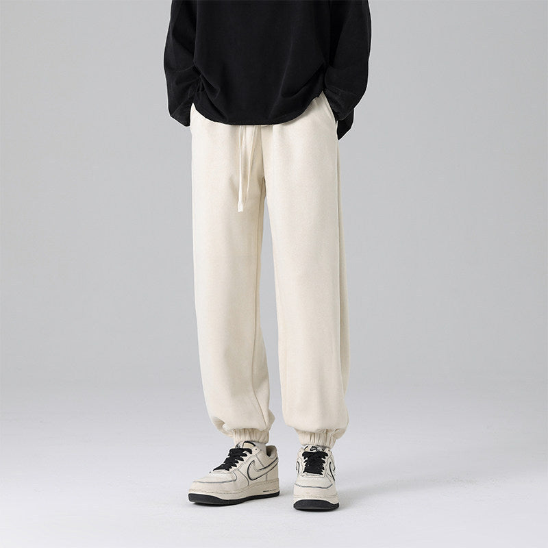 Men's joggers in a relaxed fit with a crease, drawstring, and elastic cuffs Mune Fashion