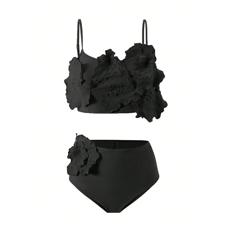 Women's bikini set with floral appliqués Mune Fashion