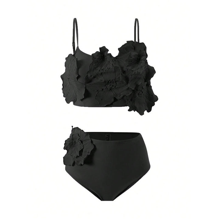 Women's bikini set with floral appliqués Mune Fashion