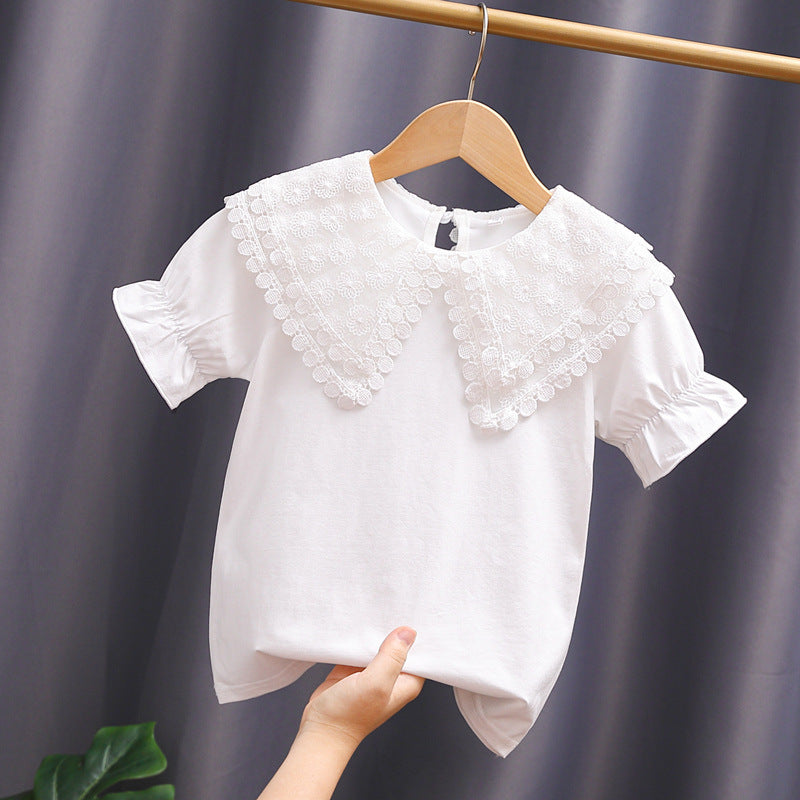 Women's blouse with voluminous collar and casual puff sleeves Mune Fashion