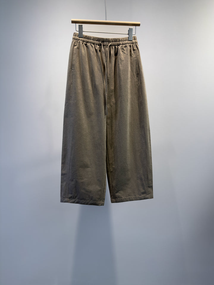 Women Loose Fit Cotton Trousers Drune