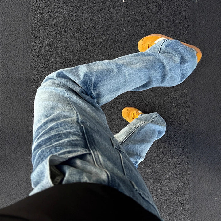 Men's Fashion Cargo Jeans with Slim Fit Cut Mune Fashion