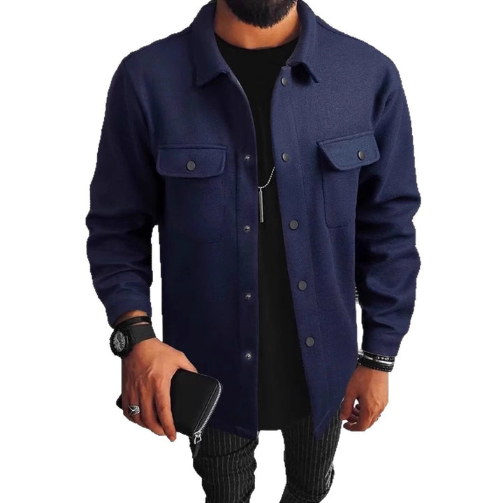 Men's Fashion Shirt Jacket with Practical Pockets