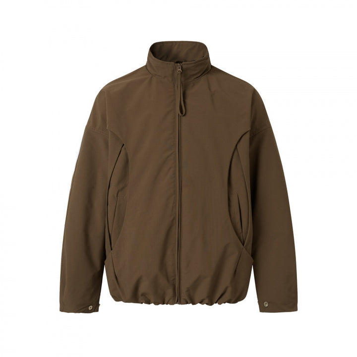 Unisex Lightweight technical blouson with stand-up collar, full-length zipper and drawstring hem Mune Fashion