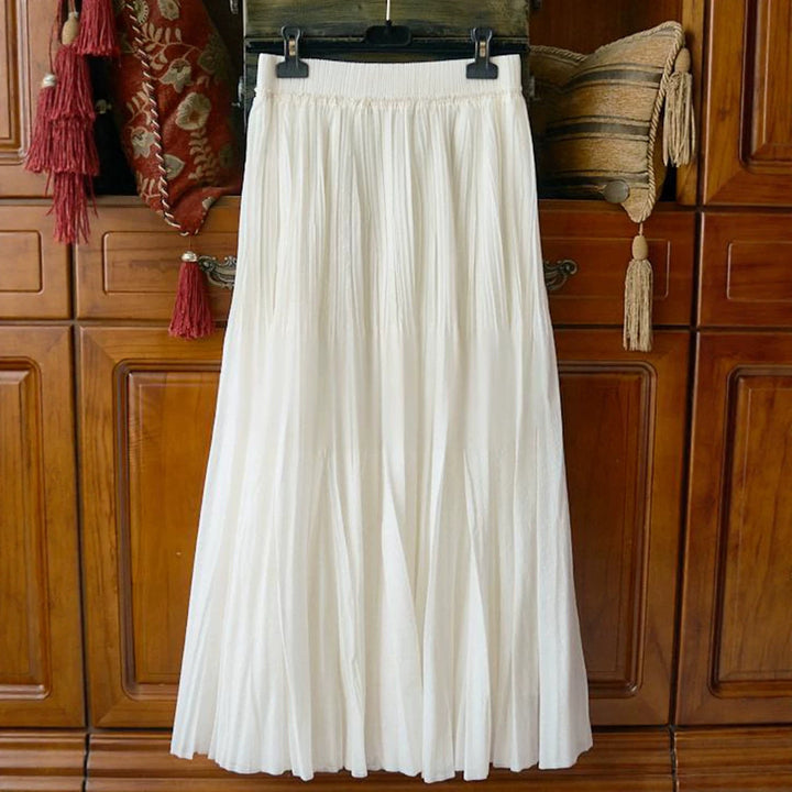 Women Elegant and Flowing Maxi Skirt Mune Fashion