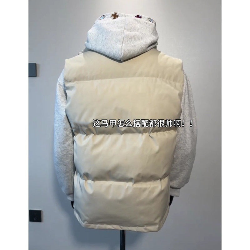 Women's Reversible Vest with High Collar Mune Fashion
