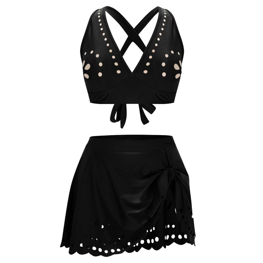 Women's bikini set with playful cut and elegant strap system Mune Fashion