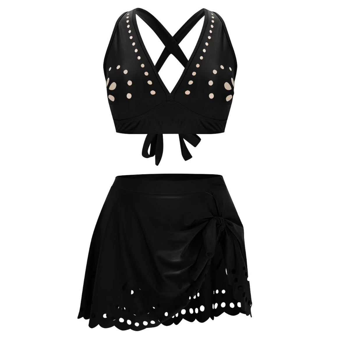 Women's bikini set with playful cut and elegant strap system Mune Fashion