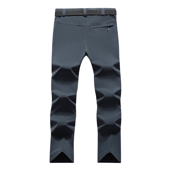 Men's softshell functional pants with knee pre-shaping, adjustable waistband, and integrated belt loop Mune Fashion