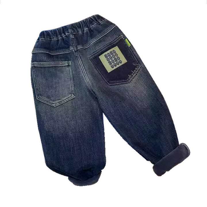 Boys casual denim pants with practical side pockets Mune Fashion