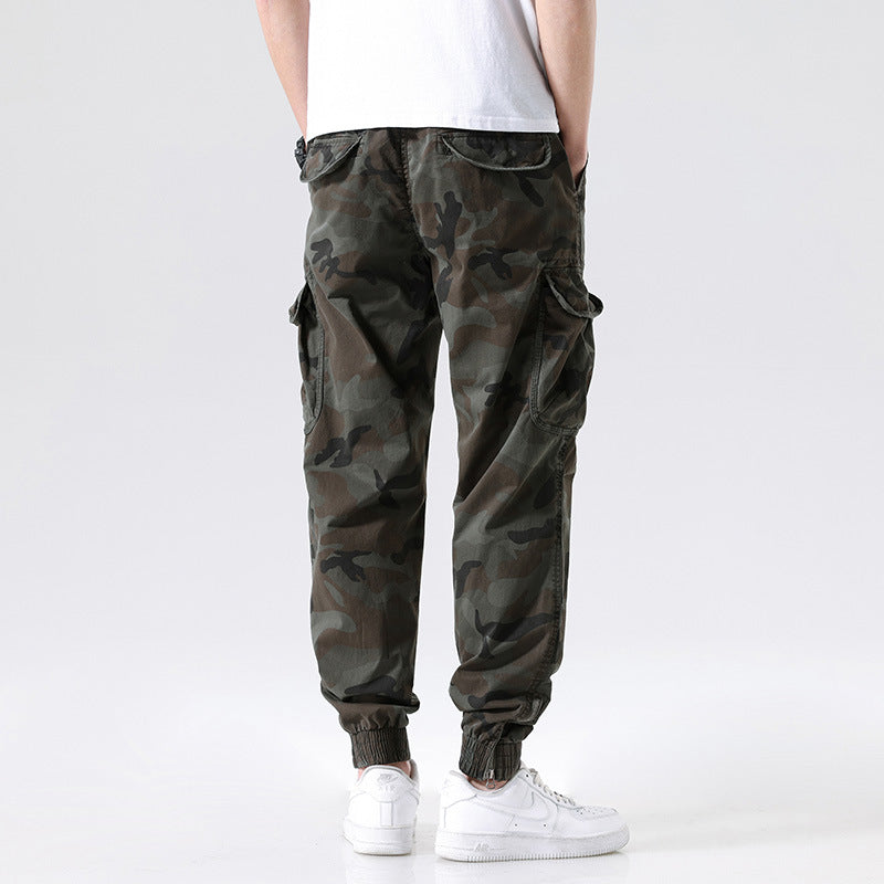 Herren Cargo-Jogginghose im Camouflage-Utility-Design mit großen Klappentaschen Mune Fashion