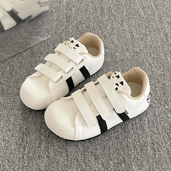 Women's sneakers with Velcro closure and funny animal design Mune Fashion