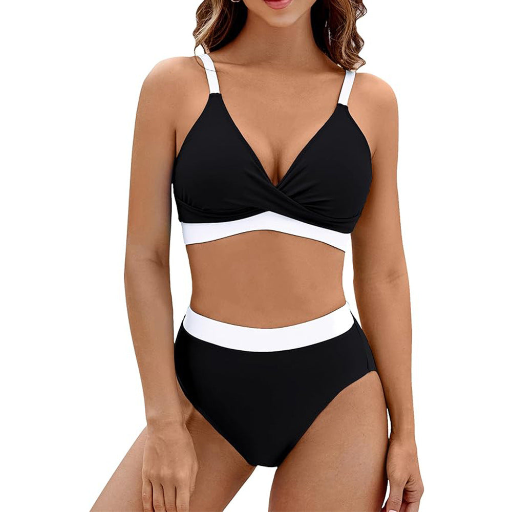 Ladies bikini set with innovative wrap top and high waistband Mune Fashion