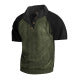 Men's layered look top with velour bib and short-sleeved cotton insert Mune Fashion