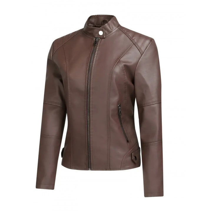 Women's Elegant and Modern Faux Leather Jacket