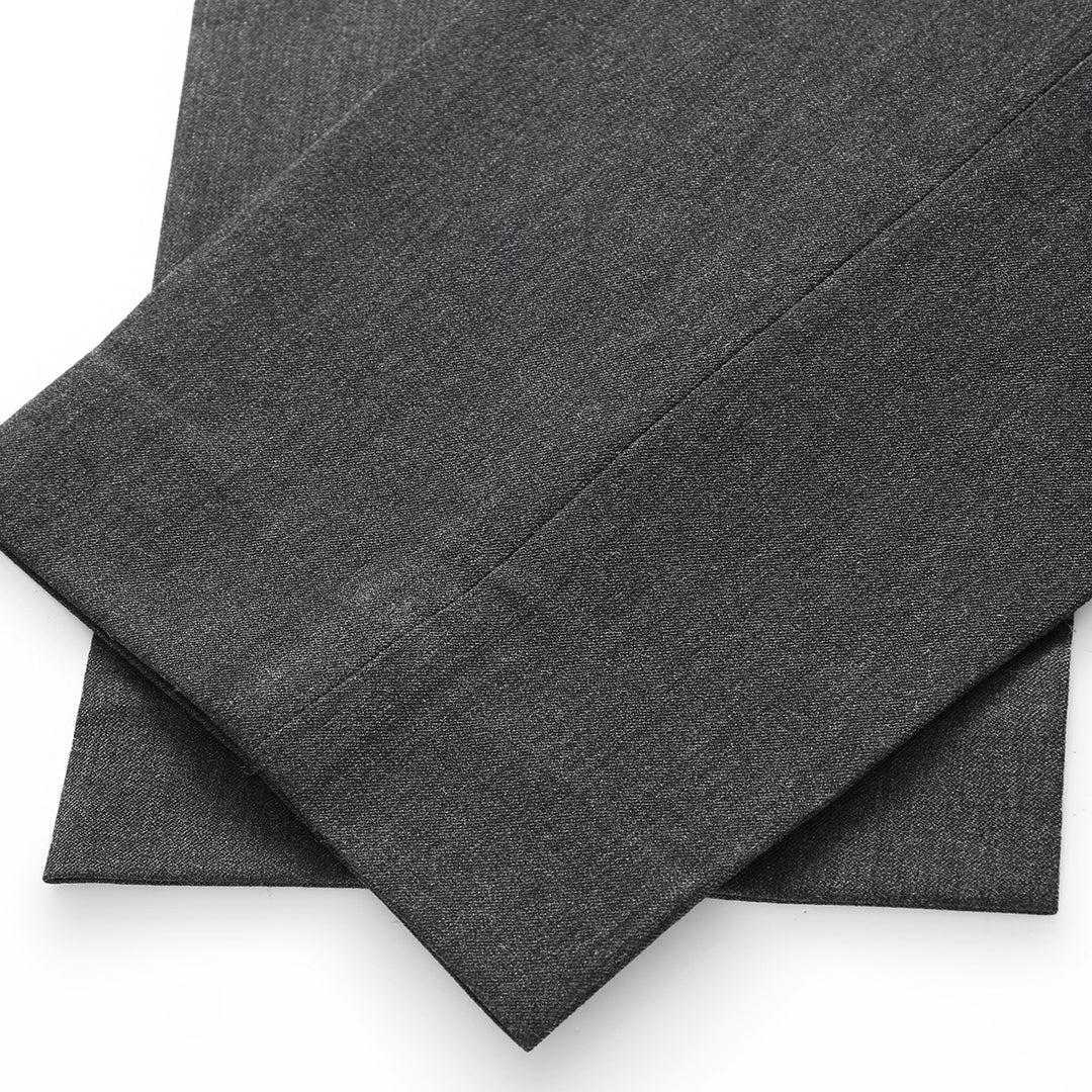 Men's narrow pleat dress pants made of stretchy cotton blend with straight leg Mune Fashion