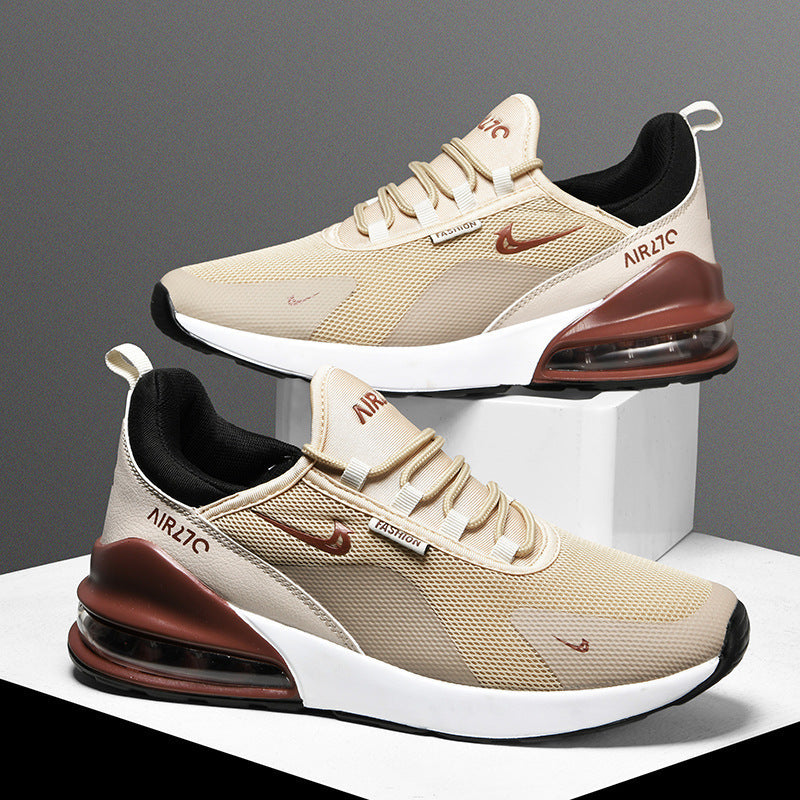Men's Lightweight Mesh Sneakers with Visible Air Cushioning and Sporty Outsole Mune Fashion