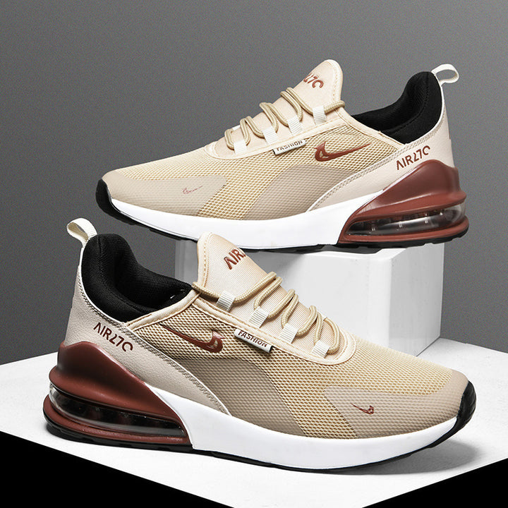 Men's Lightweight Mesh Sneakers with Visible Air Cushioning and Sporty Outsole Mune Fashion