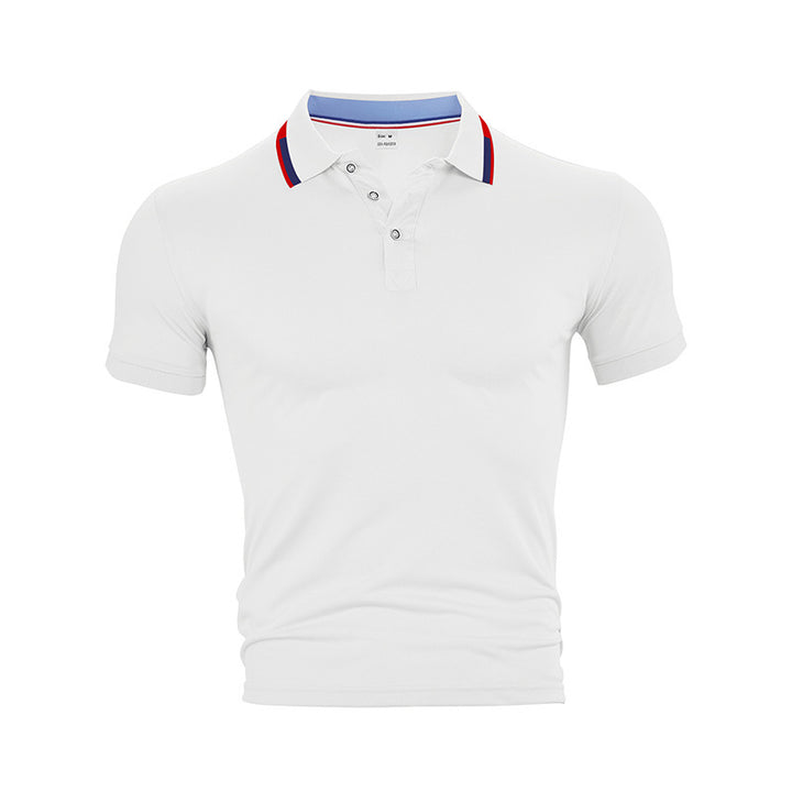 Men's slim fit functional polo with moisture-regulating technology and ribbed collar Mune Fashion
