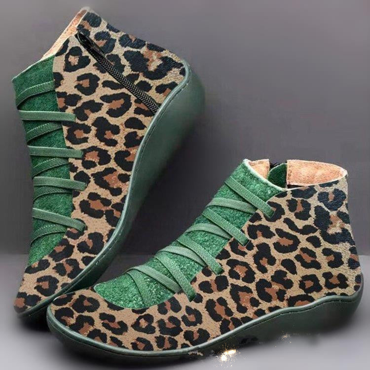 Women's ankle-high soft leather sneaker boots with side zipper, elastic decorative lacing, and ergonomic comfort sole Mune Fashion