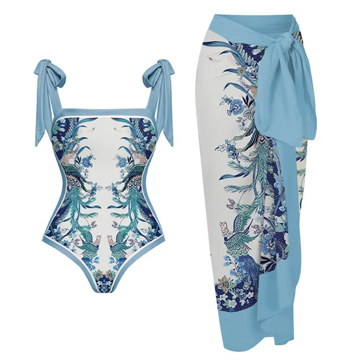 Women's Swimsuit and Maxi Skirt Set Mune Fashion 1782194667