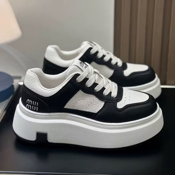 Women Chunky Sneaker with High Platform and Breathable Upper Material Structure Mune Fashion