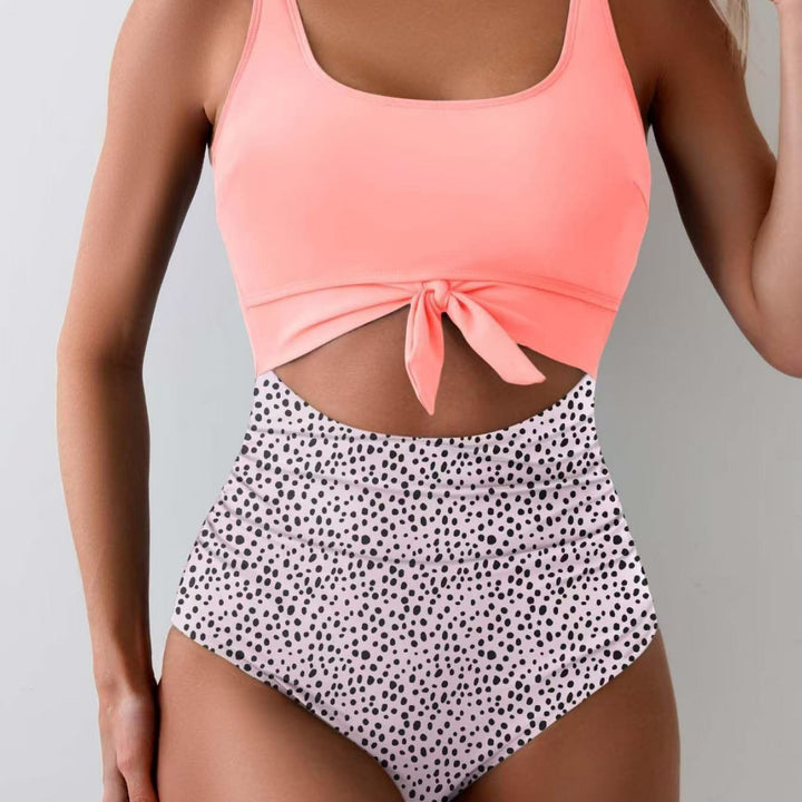 Women's bikini set with high waist and stylish knot detail Mune Fashion