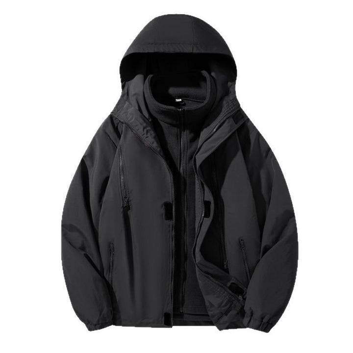 Men's two-piece rain and thermal jacket with removable fleece inner jacket and windproof membrane Mune Fashion